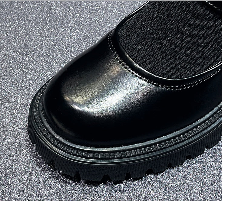 Denise – Bottines à semelle épaisse style chaussette pour femmes
