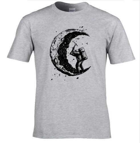Andy – T-shirt décontracté avec imprimé lune pour homme
