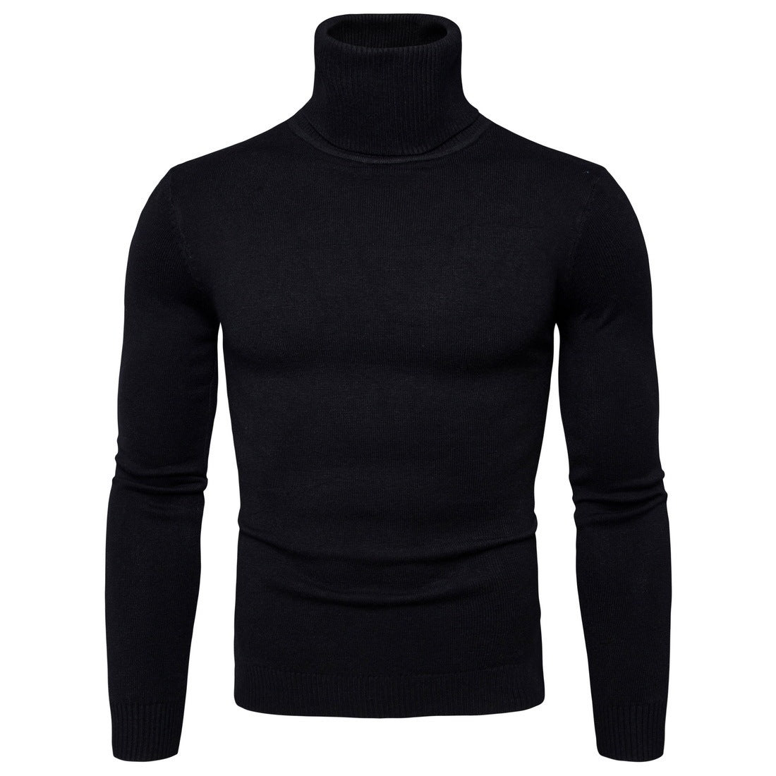 George – Schmaler Thermo-Turtleneck Pullover für Herren in einfarbigen Designs