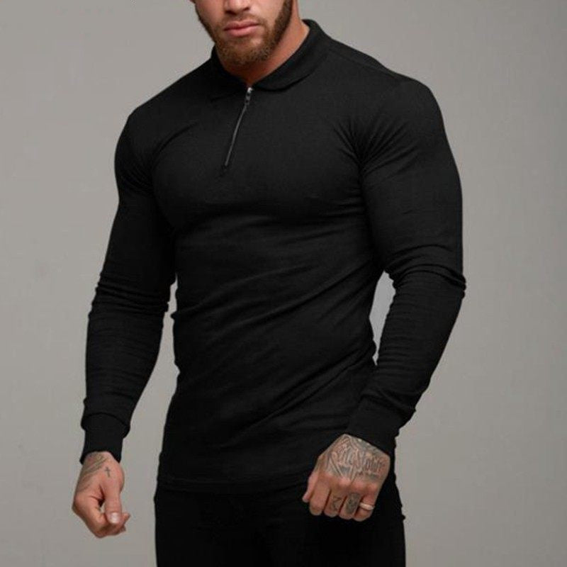 Rhys – T-shirt à manches longues avec éclaboussures d'encre pour hommes