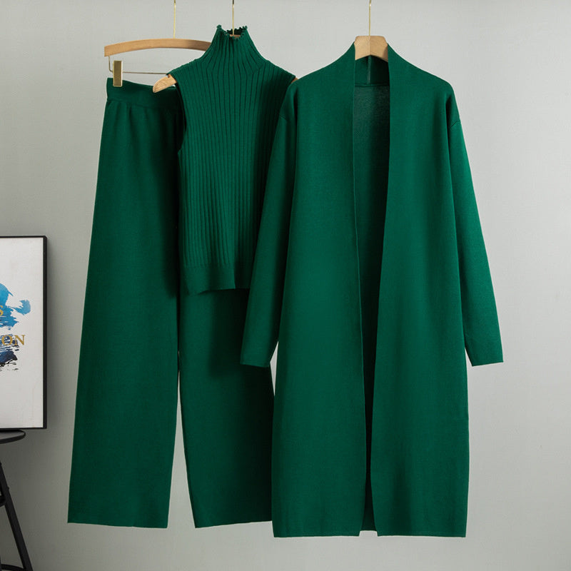 Tanya – Ensemble en Tricot avec Veste, Cardigan et Pantalon