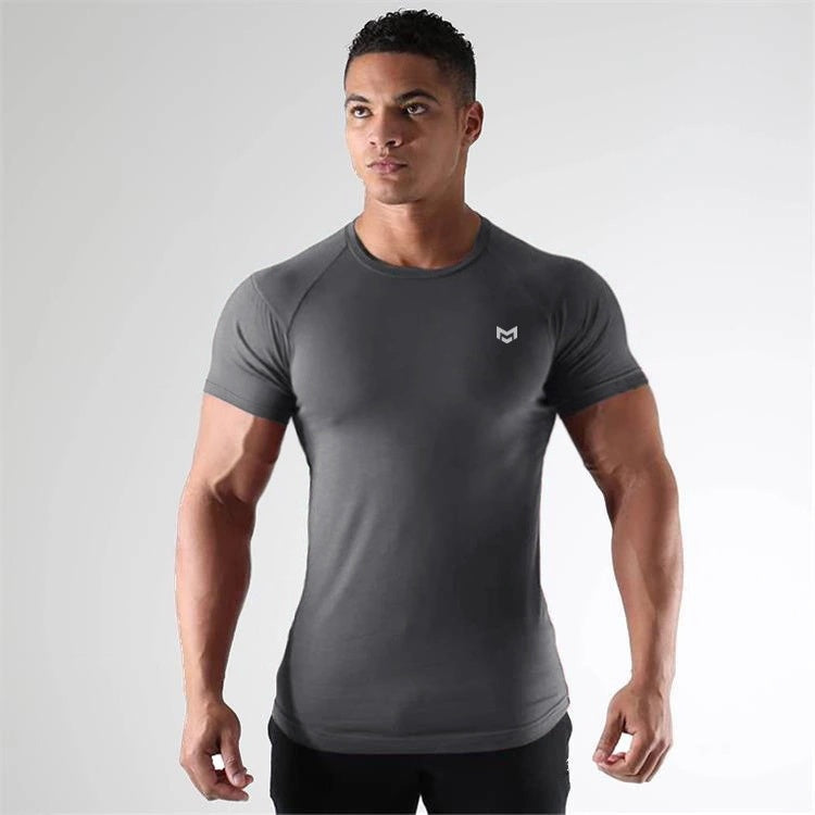Jay – T-shirt de fitness à manches courtes en matériau à séchage rapide pour la course