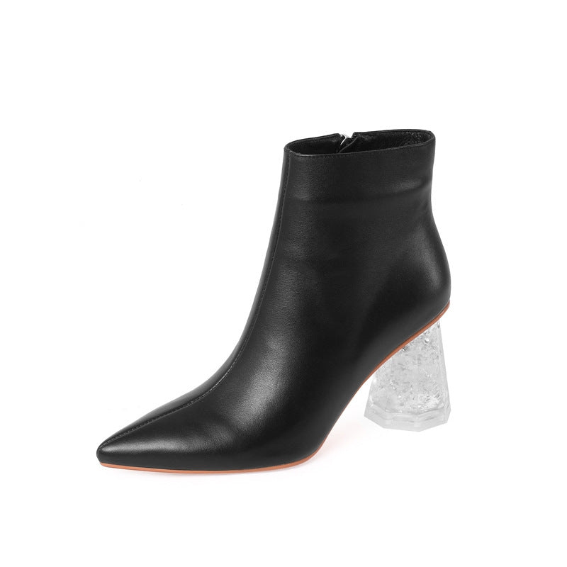 Charlotte – Bottines Femme avec Talon en Cristal