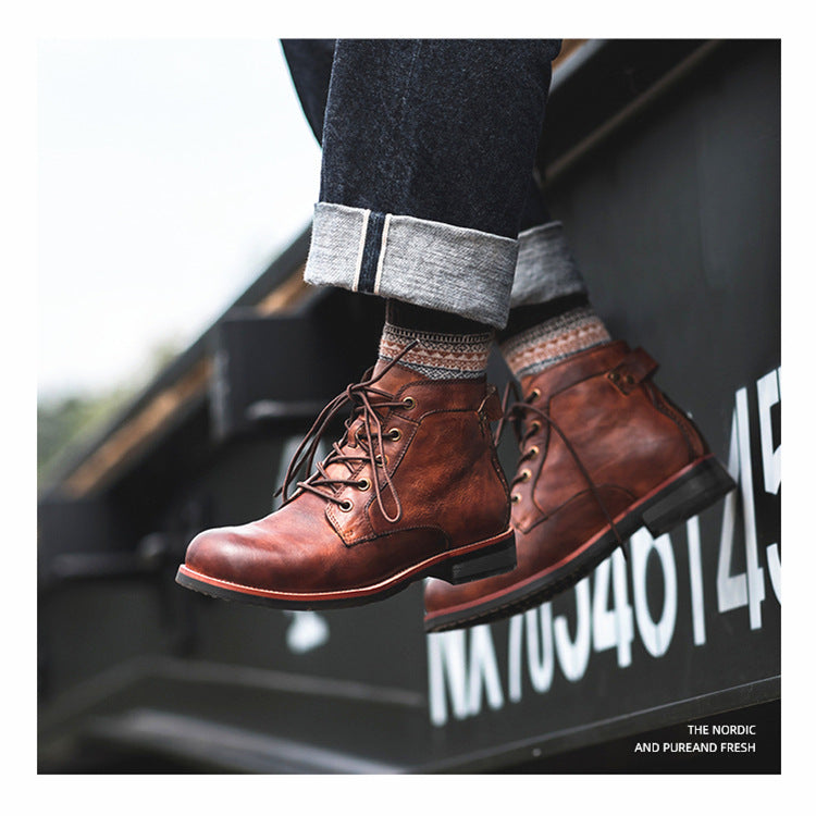 Michael – Bottes Militaires pour Hommes en Grandes Tailles