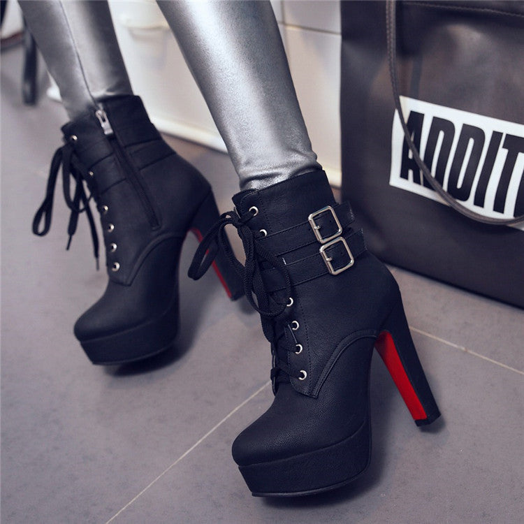 Esme – Bottes à talons hauts avec plateforme