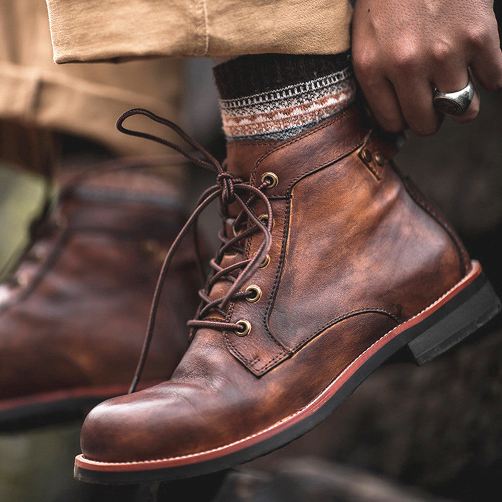 Michael – Bottes Militaires pour Hommes en Grandes Tailles