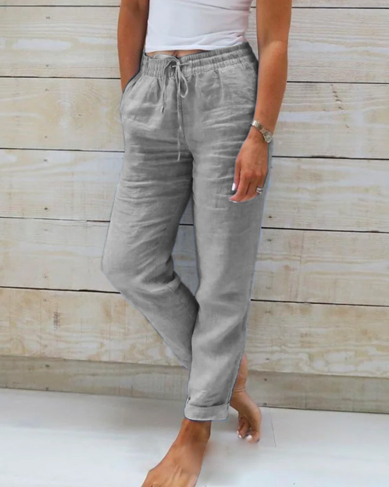 Sue – Pantalon droit décontracté