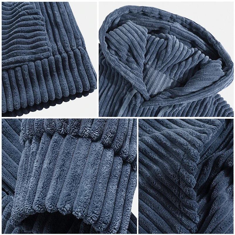 Felix – Pull à Capuche en Velours Côtelé pour Hommes