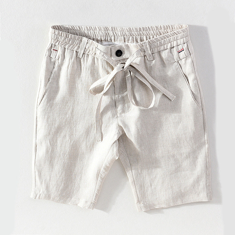 Steve – Gerade Herren-Shorts aus bequemem Leinen