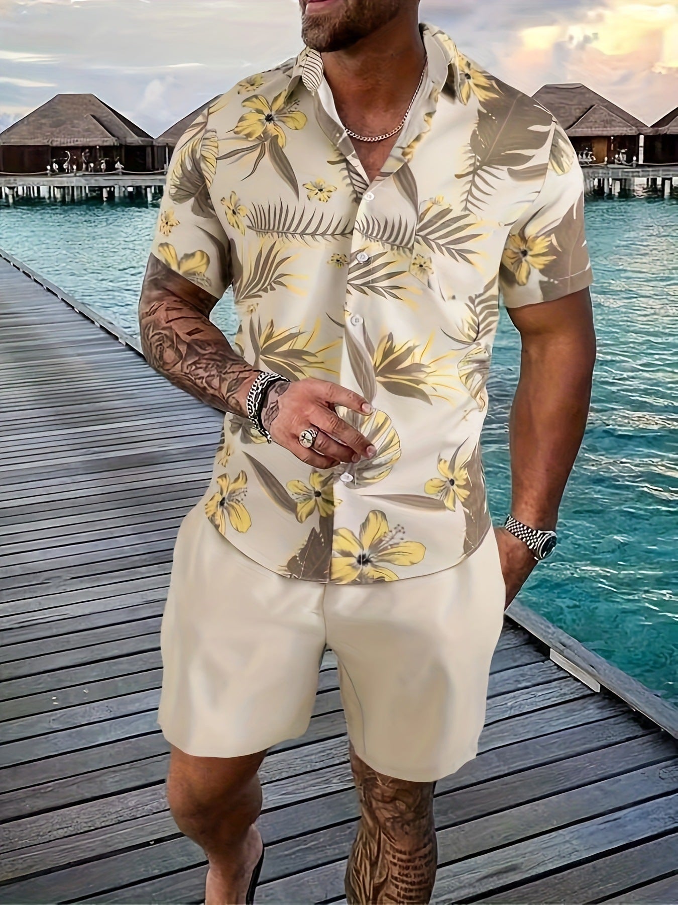 Neville – Costume Short Manches Courtes Imprimé 3D