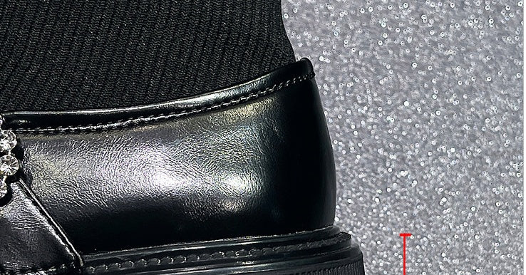 Denise – Bottines à semelle épaisse style chaussette pour femmes