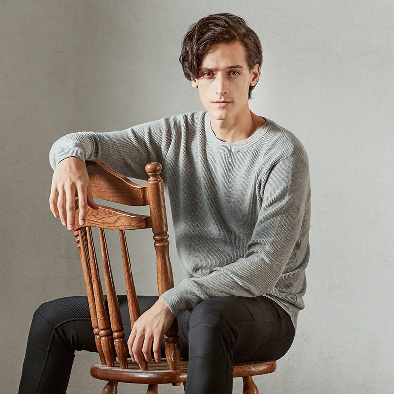 Laurence – Herren Strickpullover mit Rundhalsausschnitt
