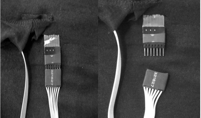 Ann – T-shirt activé par la musique avec effet lumineux