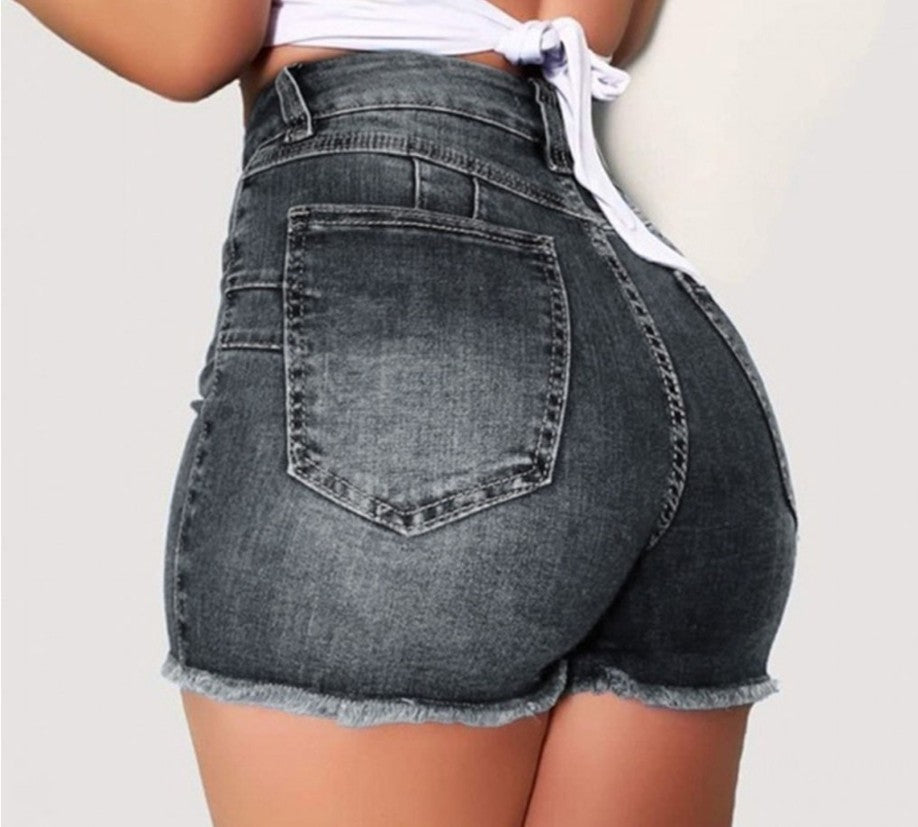 Claire – Short en denim délavé pour femme
