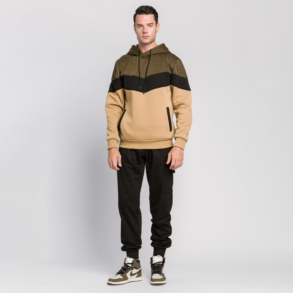 Steven – Übergroßer Herrenpullover mit Farbblock-Tie-Dye-Print