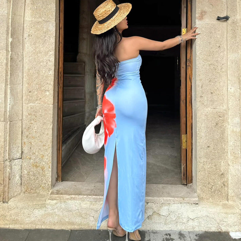 Sophia – Robe d'été longue avec fentes sexy pour fêtes et plage