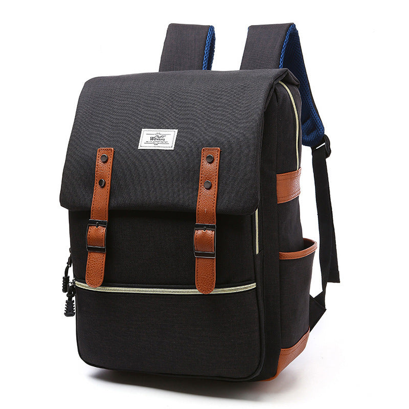 Douglas – Sac à dos vintage en toile avec port USB