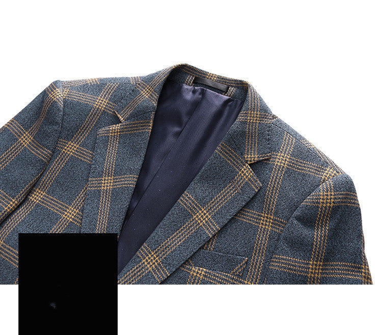 Hugh – Costume Élégant à Carreaux