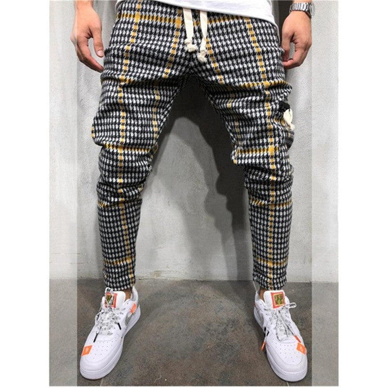 Glen – Pantalon à poches automnal pour homme en noir