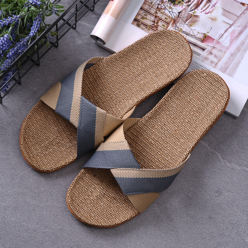 Miranda – Chaussons Antidérapants en Lin