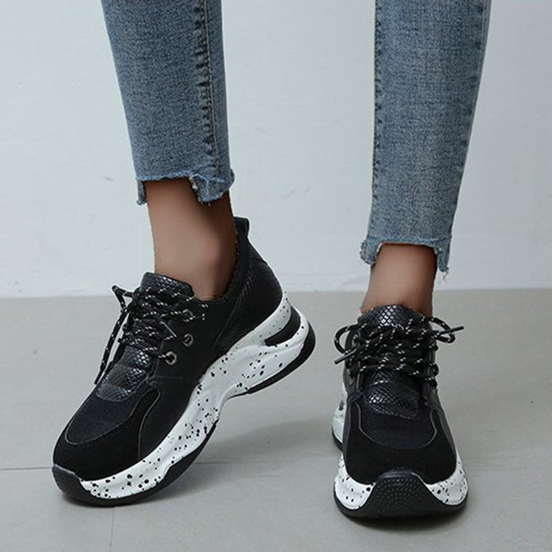 Victoria – Baskets Léopard pour Femme avec Lacets