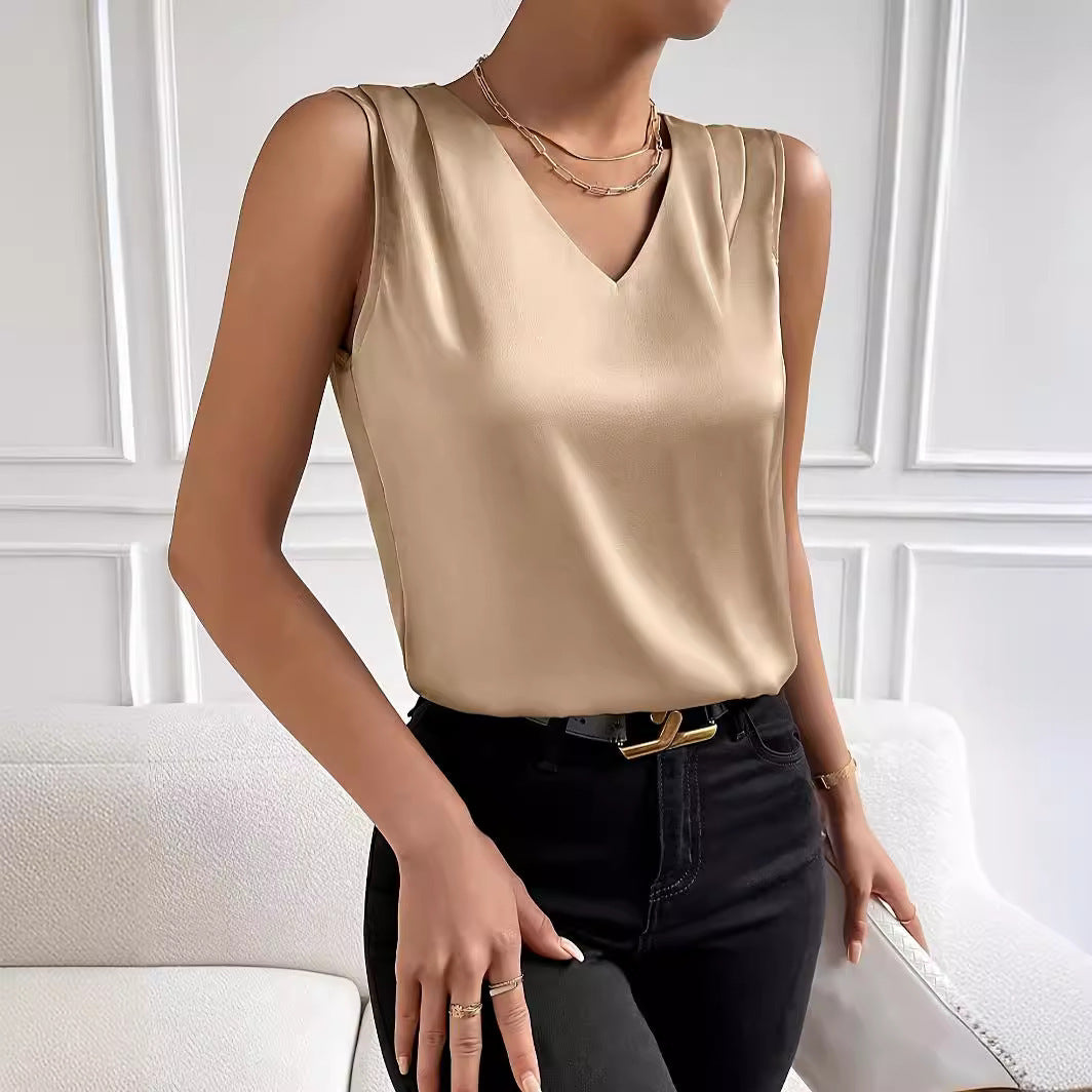 Jenny – Gilet en Satin Élégant pour Femmes