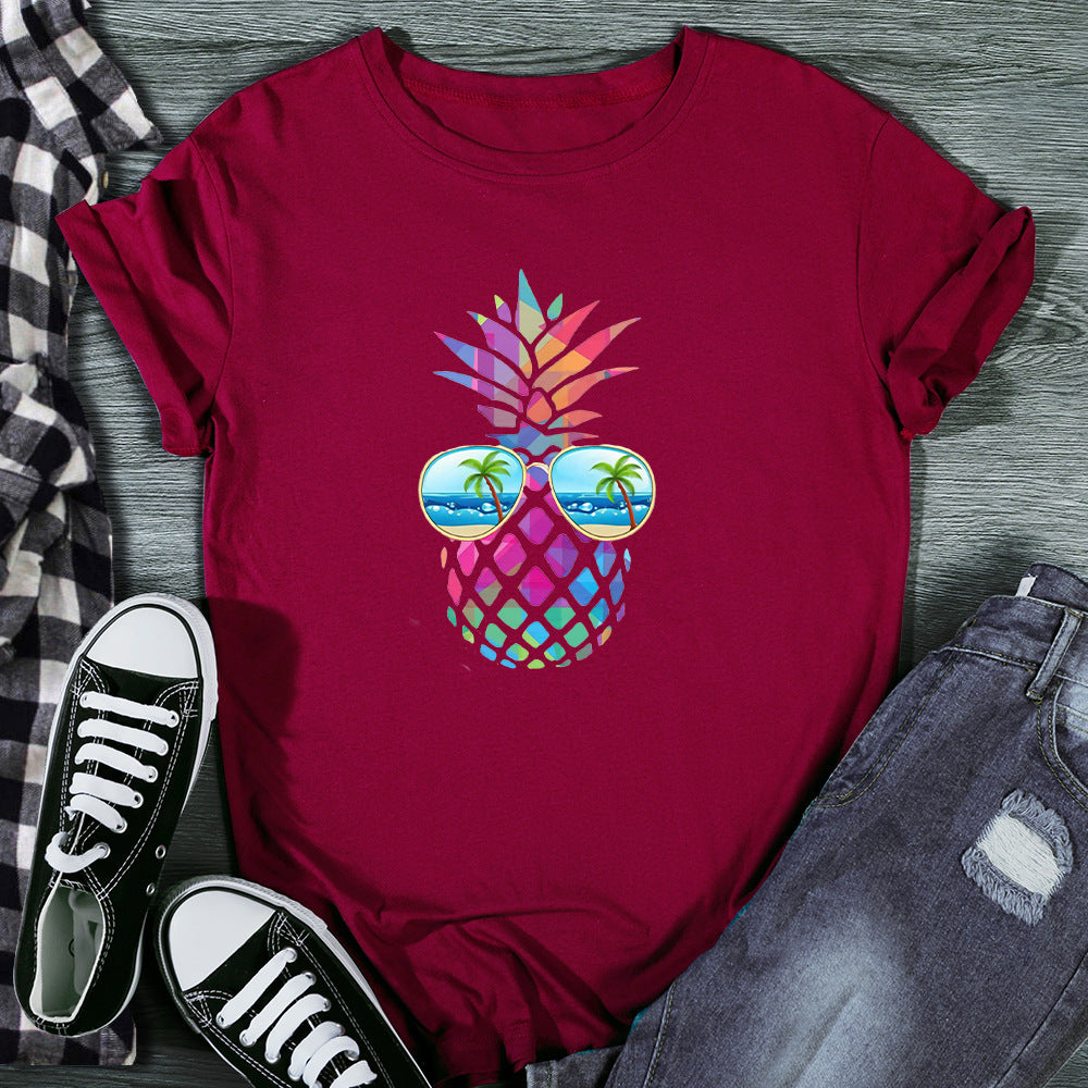 Lucy – T-shirt pour femmes avec design d'ananas yeux