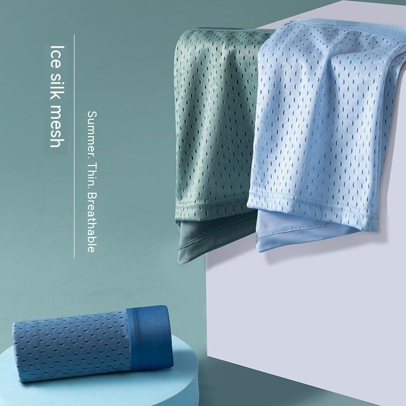 Norman – Boxershorts Respirantes en Soie de Glace pour Homme