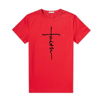 Alison – T-shirt en coton avec motif croix pour femmes