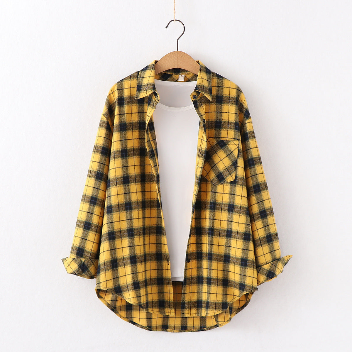 Marie – Blouse à carreaux pour femme à coupe ample