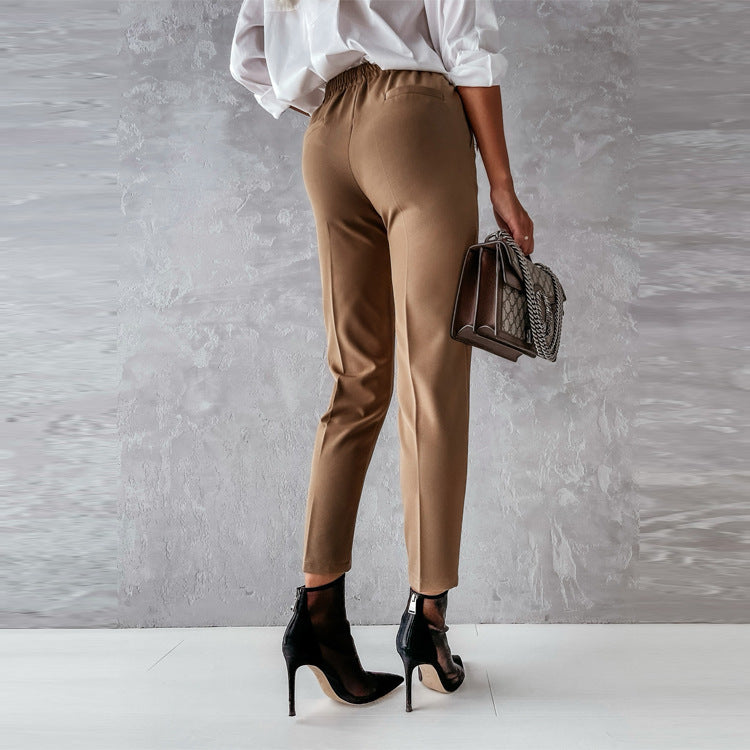 Mary – Pantalon de Costume Printemps Coupe Slim pour Femme