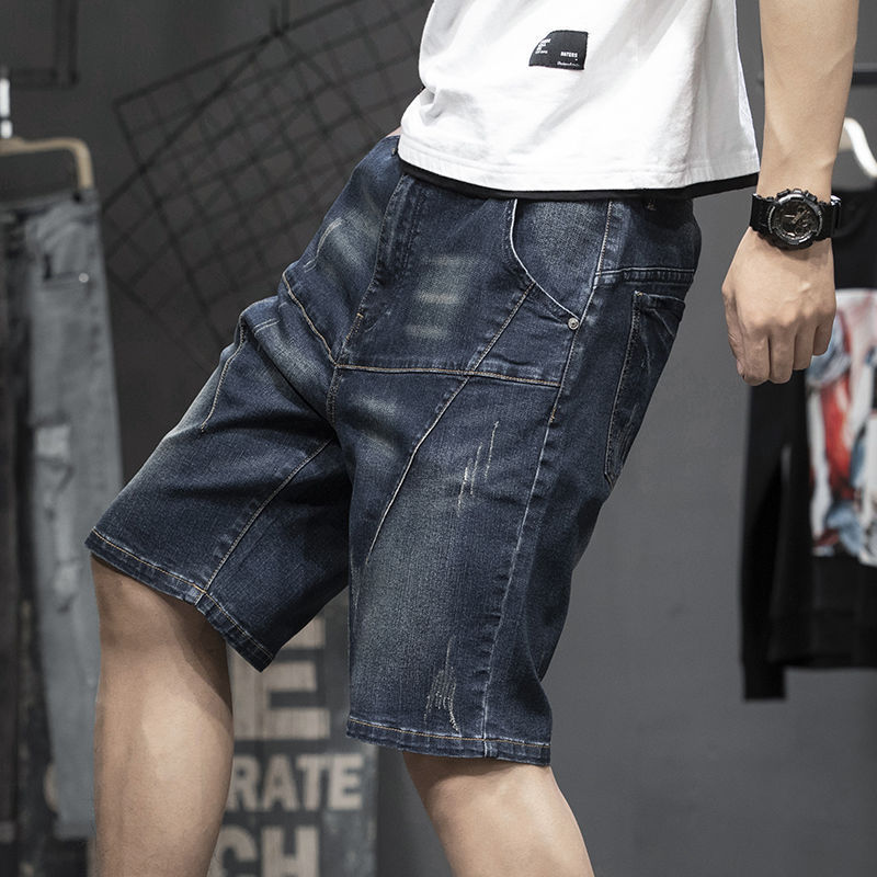 Albert – Dünne Stretch-Fünf-Punkt-Denim-Shorts