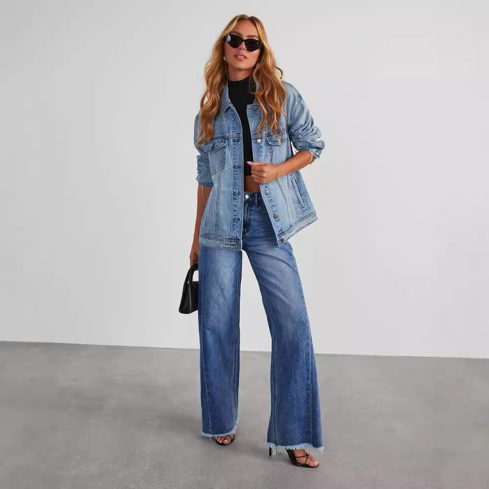 Gabrielle – Jeans Femme Taille Haute avec Poches