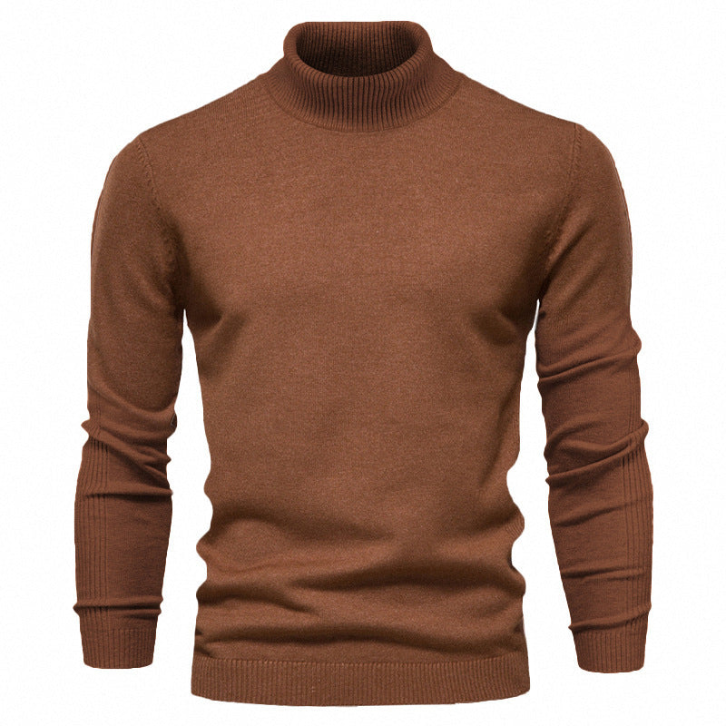 Jeffrey – Schmal geschnittener Herrenpullover mit Stehkragen
