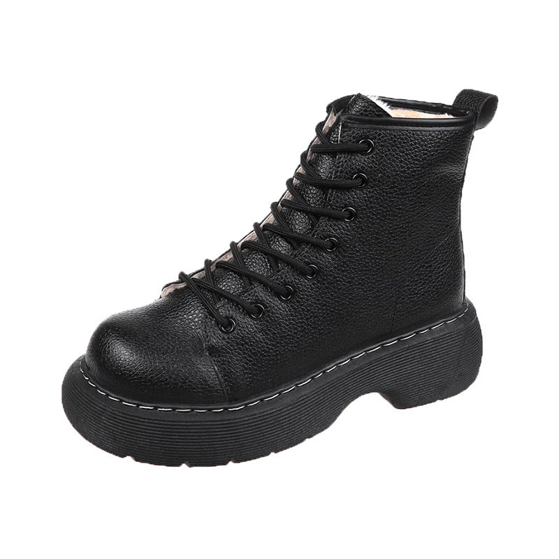 Joanne – Bottines à lacets modernes pour femmes en cuir végan premium