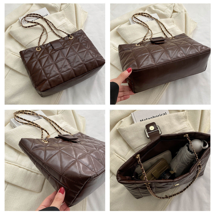 Jane – Sac à bandoulière élégant avec motif matelassé et chaîne