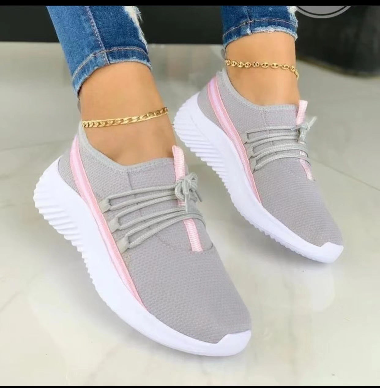 Tara – Baskets rayées pour femmes