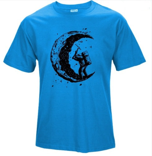 Andy – T-shirt décontracté avec imprimé lune pour homme