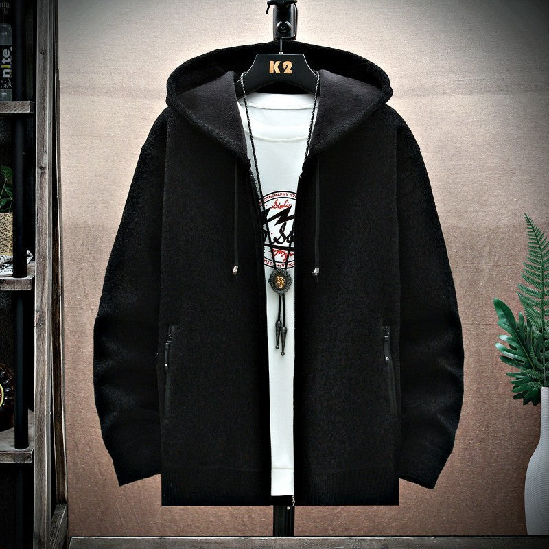Henry – Cardigan en cachemire pour hommes avec capuche
