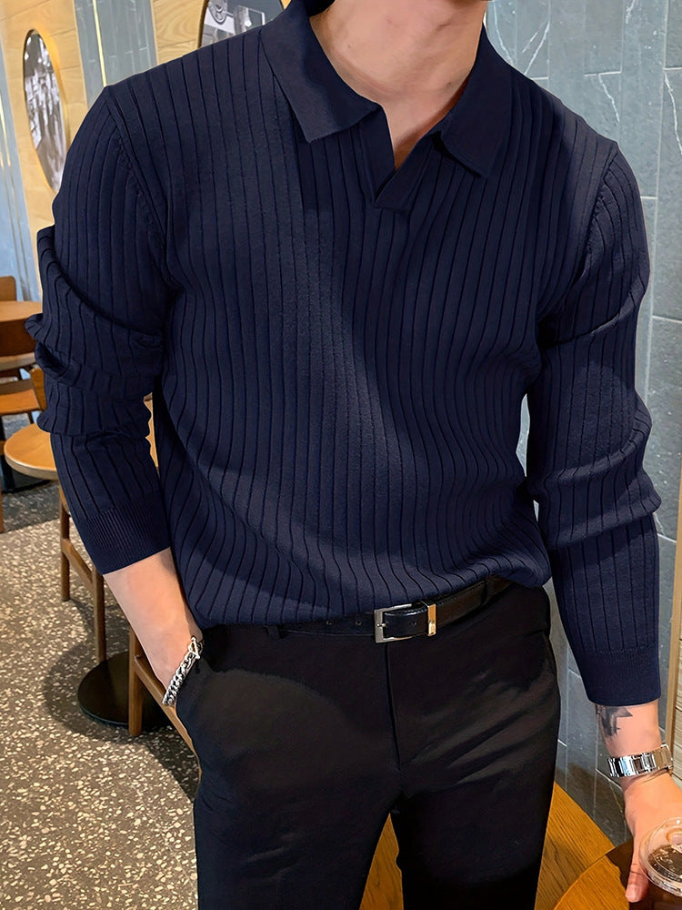 Jean – Polo Homme Élégant avec Texture Gaufrée