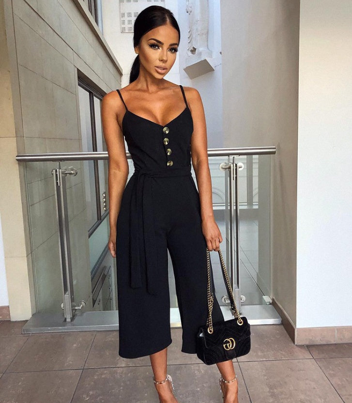Julie – Jumpsuit élégant pour femme avec dos nu