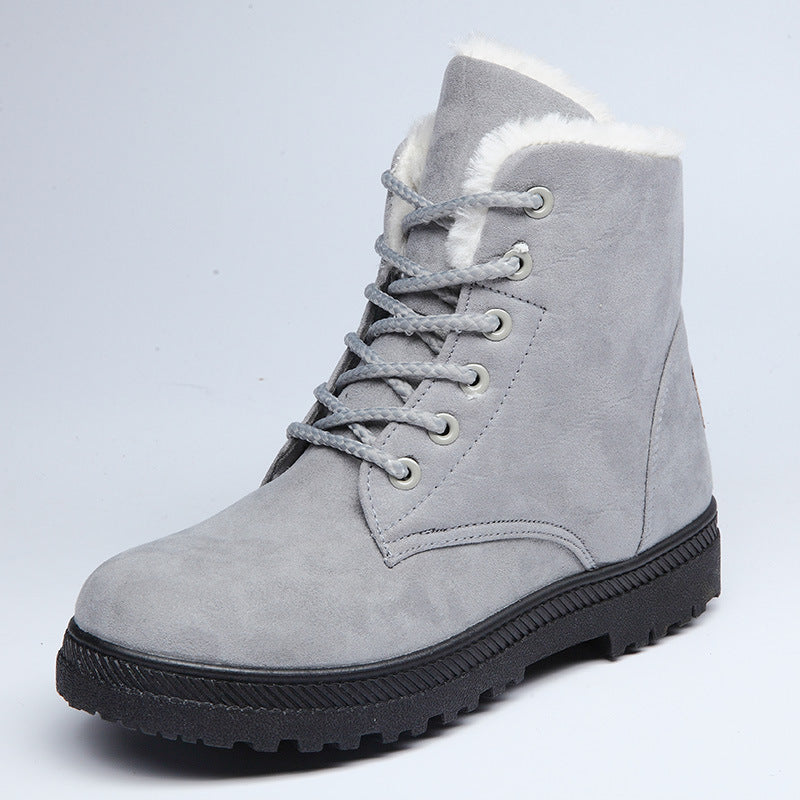 Angela – Bottes d'hiver avec col en peluche chaude pour femmes