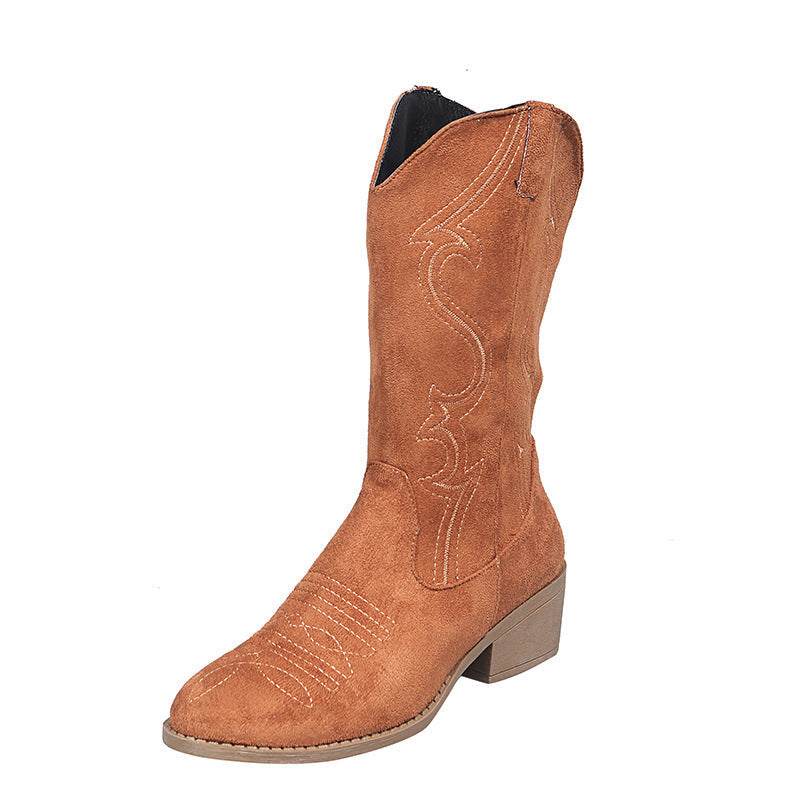 Anna – Grandes Bottes pour Femmes à Talon Bas