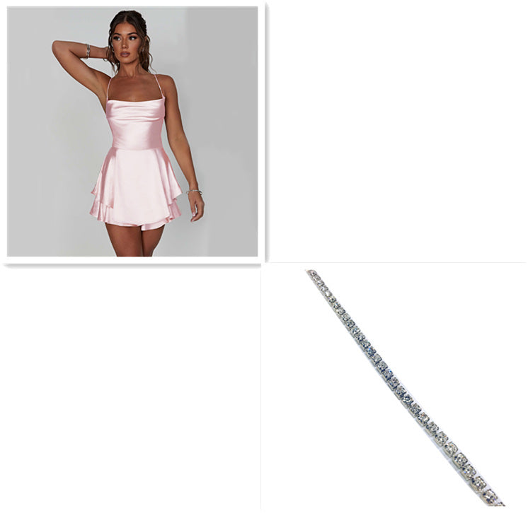 Julia – Robe élégante en satin avec dos nu