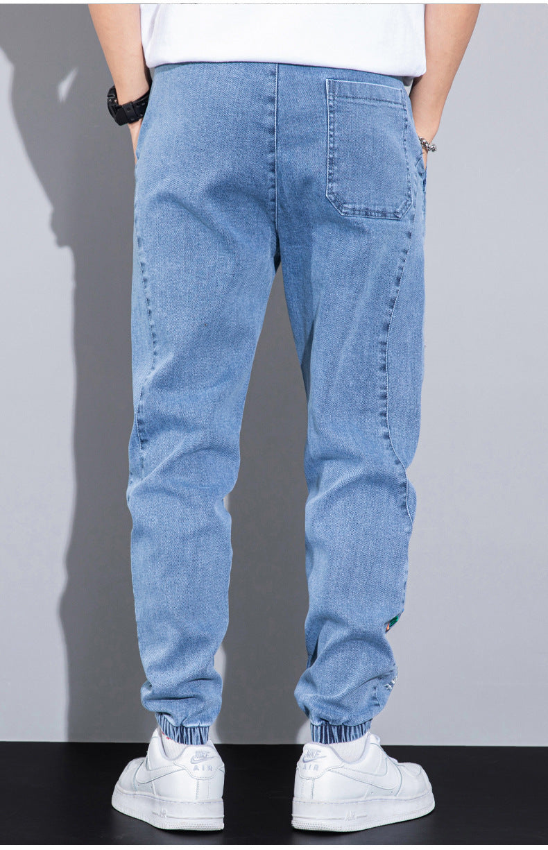 Nathaniel – Jean Homme Confortable avec Design Harlan