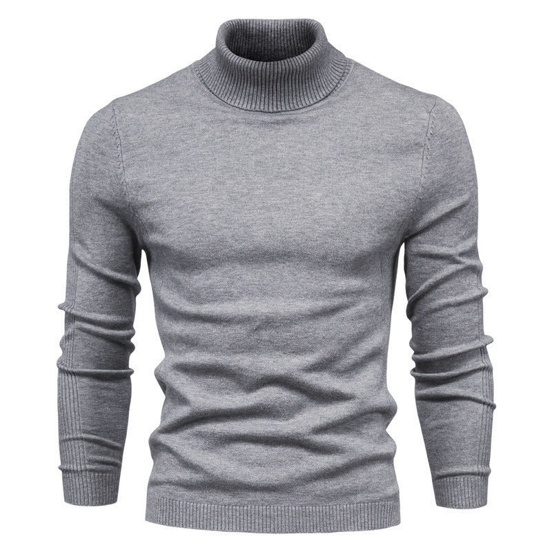Jeffrey – Schmal geschnittener Herrenpullover mit Stehkragen