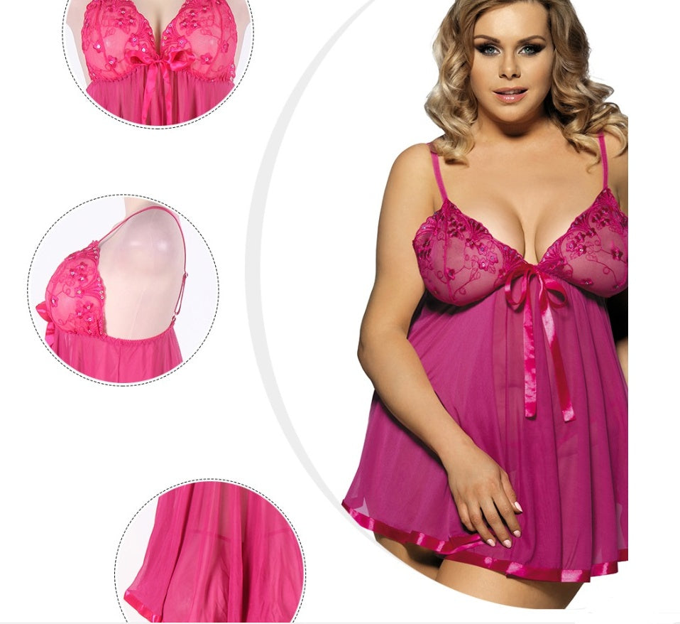 Michelle – Sexy Chemise de Nuit pour Femmes en Grande Taille