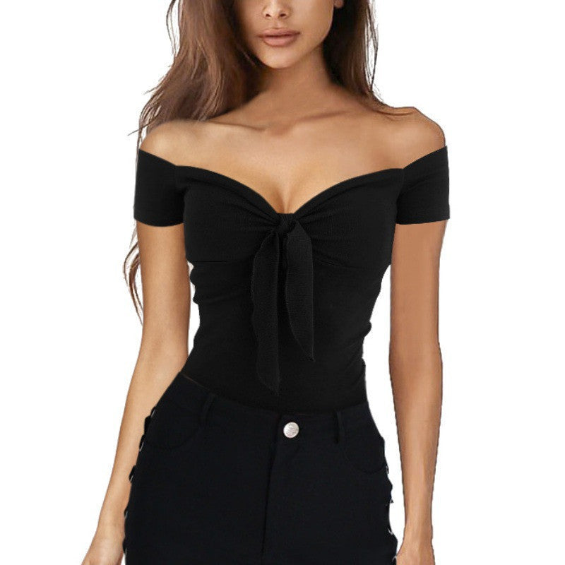 Kimberley – T-shirt décontracté pour femme avec col en V