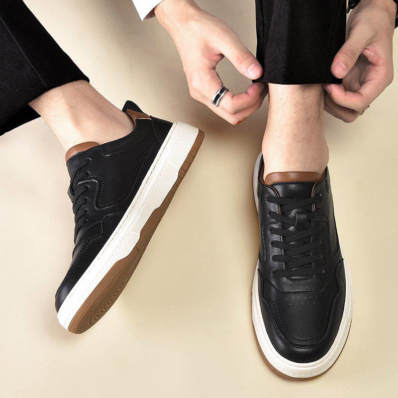Brian – Baskets à Double Couche pour Hommes Style Coréen