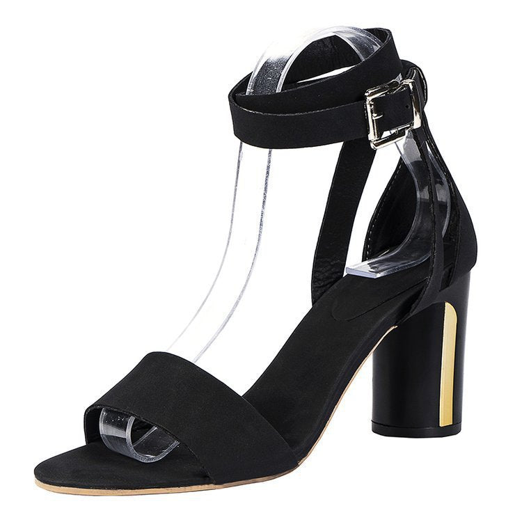 Sharon – Sandales Chunky à Talons Hauts avec Brides